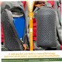 Gilets de pêche pour les hommes avec 13 poches gilet de pêche en mailles respirantes vert olive avec des rayures réfléchissantes