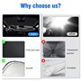 Spulhc Pare-Soleil de Pare-Brise de Voiture pour Mercedes Benz B-Class B Class W245 W246 W247, Pare-Soleil Pliable Double Face, 