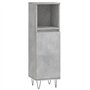 AJJHUUKI Mobilier d'extérieur 3 pièces pour salle de bain Gris béton