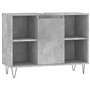 AJJHUUKI Mobilier d'extérieur 3 pièces pour salle de bain Gris béton