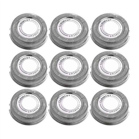 Lot De 9 Lames De Rechange For Têtes De Rasoir