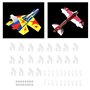 LenTLy Angle de Gouvernail KT, Guignols de Commande Réutilisables et Jeu de Chapes avec Axes de Chape de 1 Mm pour Avions électr