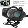 Compteur de vitesse de moto, voyant d'avertissement de rétro-éclairage anti-éblouissant tachymètre de moto durable universel pou