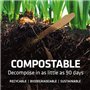 ekhõ The Wood Way! – Jeaux de 300 Couverts Jetables de Bois Durable | 120 Fourchettes + 120 Cuillères + 60 Couteaux Écologiques 