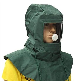 MASUNN Sablage Capot Sable Abrasif Grain Shot Sandblaster Masque Poussière Outil De Protection