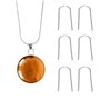 200 Anneaux de Saut en Fil Nichrome Haute Température, Crochets de Suspension en U, Crochets en U pour Pendentif, Ornements en C