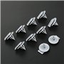 TUCANSBP 50 pièces Clips de Garniture de Passage de Roue Attaches automatiques Rivets en Plastique de Voiture compatibles for BM
