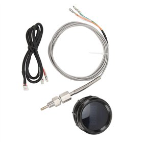 Jauge de Température des Gaz d'échappement Jauge EGT avec Capteur Haute Précision Ajustement Universel 52mm 12V pour Voitures