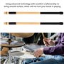Tiges de Baguettes de Batterie en Bambou, Son Naturel Durable Profitez de Baguettes de Batterie en Bambou Amusantes, Bon équilib