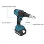 Pistolet à Rivets électrique sans Fil, Pistolet à Rivets Automatique Portable Rechargeable avec Lumière LED, Affichage de la Pui