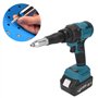 Pistolet à Rivets électrique sans Fil, Pistolet à Rivets Automatique Portable Rechargeable avec Lumière LED, Affichage de la Pui