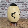 ALL SPORT VINTAGE - Ballon de Rugby en Cuir Vintage années 80 "Fier comme Un Coq- Cuir De Vachette - Cousu Main - Marque Françai