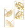 BYERZ Décoration murale en métal doré, 2 décorations murales en feuille d'or Forts Sens Artistiques fréquemment utilisés pour le