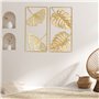 BYERZ Décoration murale en métal doré, 2 décorations murales en feuille d'or Forts Sens Artistiques fréquemment utilisés pour le