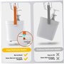 Panier de douche portable panier de douche panier de salle de bain douche en plastique douche en plastique de douche en maille c