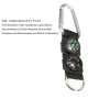 SHITOOMFE Keychain Compass, Carabiner Orientation Compass Compass, thermomètre Carabiner Mini Outil de Survie Multifonctionnel p