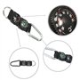 SHITOOMFE Keychain Compass, Carabiner Orientation Compass Compass, thermomètre Carabiner Mini Outil de Survie Multifonctionnel p