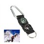 SHITOOMFE Keychain Compass, Carabiner Orientation Compass Compass, thermomètre Carabiner Mini Outil de Survie Multifonctionnel p