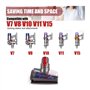 ZUADZAFC Tête De Brosse À Outils Motorisée, Compatible avec Les Pièces De Tête D'aspiration D'aspirateur Dyson, V7 V8 V10 V11 V1