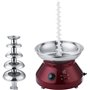 Fontaines à chocolat, Fontaine à chocolat commerciale à 5 niveaux, machine électrique à fondue au chocolat en acier inoxydable, 