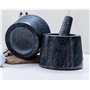 Mortier Pilon Cuisine, Mortier et pilon en marbre, mortier et pilon naturel poli for broyer les herbes, les épices, l'ail, le br