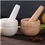 Mortier Pilon Cuisine, Ensemble mortier et pilon Broyeur à épices Fournitures de cuisine Mortier et pilon Guacamole, ensemble de