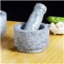Mortier Pilon Cuisine, Ensemble mortier et pilon broyeur à épices en pierre fournitures de cuisine mortier et pilon guacamole, e