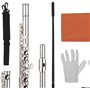 LABLADUO Flûte, Kit de flûte 16 Trous flûte à Trou fermé flûtes à clé C Cupronickel Instrument à Vent Instruments de Musique Tig
