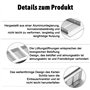 Lot de 2 grilles d'aération rectangulaires en aluminium - 30 x 8 cm - Avec 8 vis - Pour la ventilation des armoires et des chamb