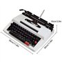 AALGO Machine à écrire Vintage Manuel Traditionnel Classique Ancienne Machinerie De Texte Typewriter avec Valise Et Ruban,Cadeau