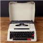 AALGO Machine à écrire Vintage Manuel Traditionnel Classique Ancienne Machinerie De Texte Typewriter avec Valise Et Ruban,Cadeau