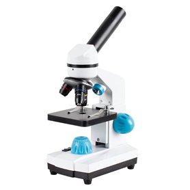 Microscope monoculaire composé 40X-2000X grossissement Microscope débutant Double éclairage LED