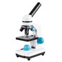 Microscope monoculaire composé 40X-2000X grossissement Microscope débutant Double éclairage LED