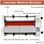 Eastnmythet Machine à Plastifier Largeur Maximale 350 mm/13,78 Pouces, Machine à Plastifier à Chaud et à Froid 700 W, Machine à 