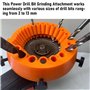 Ajusteur du Bit de Perceuse, ABS Power Drill Forter Fore Drill Grinder Roue de Mouture Roue de Roue Grand Grinder à Angle de Lam