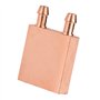 Bloc de Refroidissement en Cuivre pour la Dissipation de Chaleur du GPU - Cuivre Pur 40x40x10mm avec Canal d'écoulement Interne 