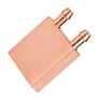 Bloc de Refroidissement en Cuivre pour la Dissipation de Chaleur du GPU - Cuivre Pur 40x40x10mm avec Canal d'écoulement Interne 