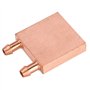 Bloc de Refroidissement en Cuivre pour la Dissipation de Chaleur du GPU - Cuivre Pur 40x40x10mm avec Canal d'écoulement Interne 