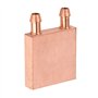 Bloc de Refroidissement en Cuivre pour la Dissipation de Chaleur du GPU - Cuivre Pur 40x40x10mm avec Canal d'écoulement Interne 