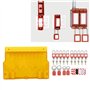 Station de Verrouillage avec Appareils Loto, Kit de Verrouillage avec Couvercle, 10 Cadenas, 10 étiquettes à Ne Pas Utiliser et 