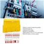 Station de Verrouillage avec Appareils Loto, Kit de Verrouillage avec Couvercle, 10 Cadenas, 10 étiquettes à Ne Pas Utiliser et 