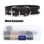 Tomantery Ensemble d'œillets, mini œillets 2 mm en cuivre plaqué Installation facile avec boîte de rangement en plastique pour v