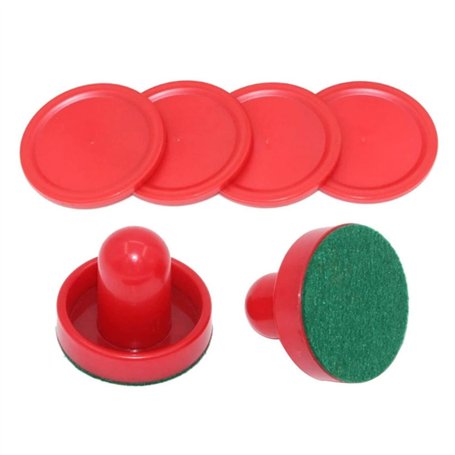 Hockey aérien Pucks Air Hockey Remplacement Set Ice Pushers Pucks Paddles Table Table Family Game Red
