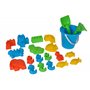 Simba 107114090 – Jeu de Sable avec Seau, bac à Sable, 22 pièces, 50 x 26,5 cm