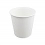 ILIP Lot de 100 gobelets en papier blanc (6 cm x diamètre 6 cm) de 120 ml (4 oz) + 100 couvercles blancs avec enveloppe pour caf