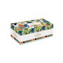 EASY LIFE Set Aperitif 4 Coupelles en Porcelaine sur Plateau Bambou Ambiance Tropicale R1468#VIBE
