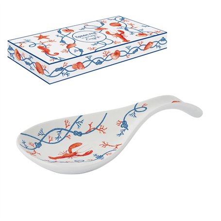 COFFRET REPOSE CUILLERE EN PORCELAINE COTE DE MER