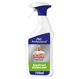 Mr Propre Professional - Dégraissant Désinfectant Spray 750ml - Nettoie et désinfecte en un geste