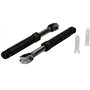 UNIVERSALE Ariston Indesit Lot de 2 amortisseurs pour machine à laver avec supports