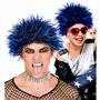 Widmann 02128 - Perruque Punk Bleu Rocker Cheveux Synthétiques